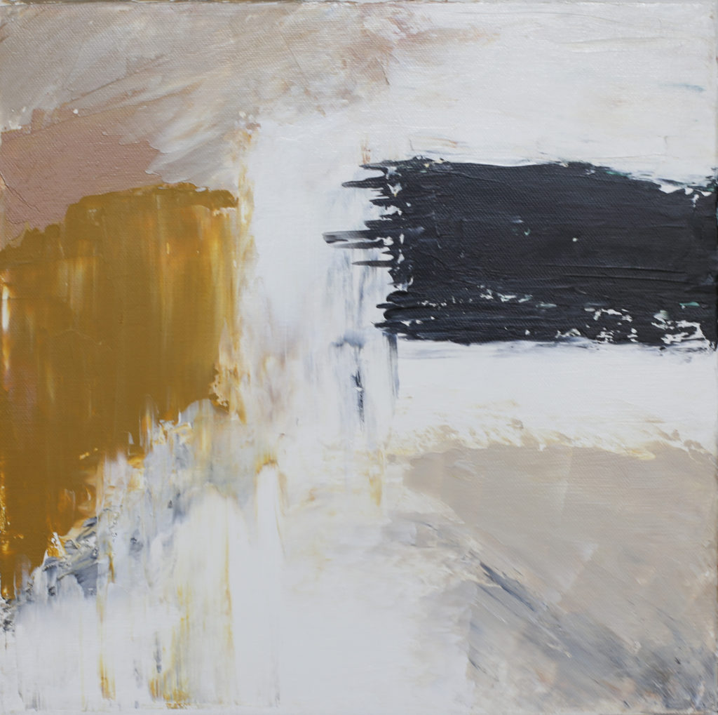 Amber & Obsidian | 12 x 12"